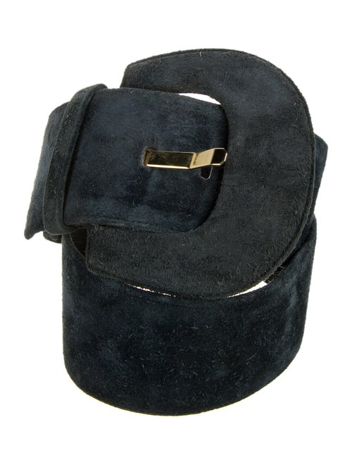 Givenchy Suede Waist Belt Navy
