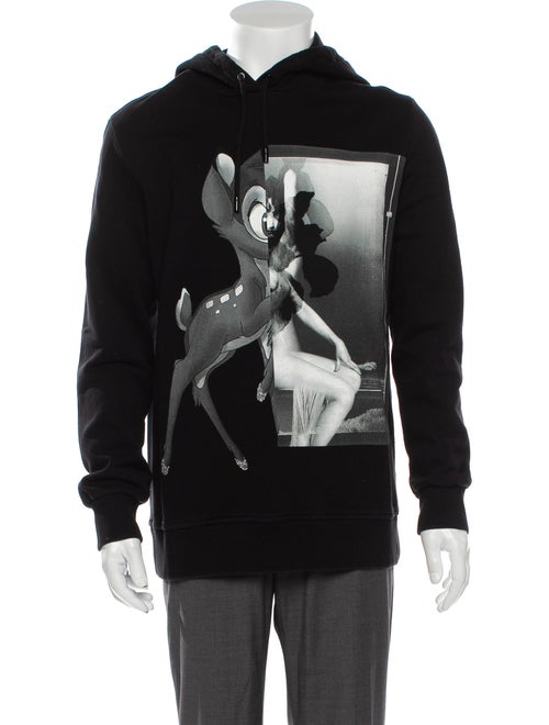 Givenchy 2017 Bambi Hoodie Hoodie Black