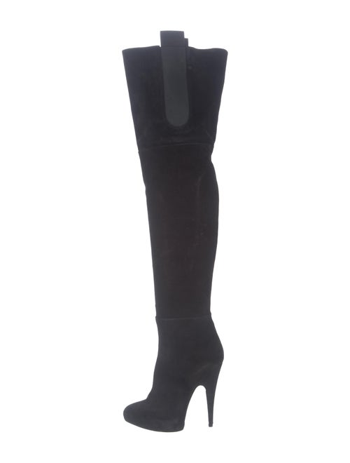 Givenchy Suede Over-The-Knee Boots Black