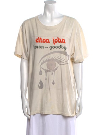 Gucci x Elton John Graphic Print Scoop Neck T-Shirt