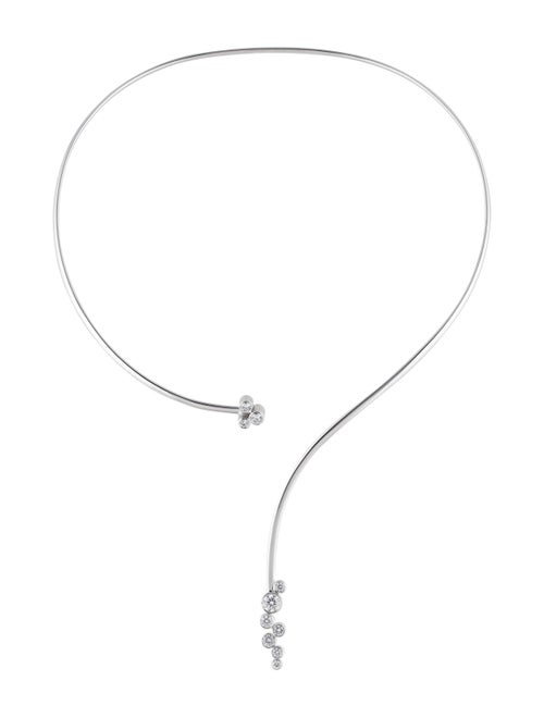 Georg Jensen 18K 1.30ctw Diamond Cascade Neck Ring