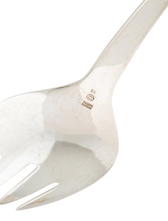 Georg Jensen Sterling Blossom Serving Fork and Spoon Set