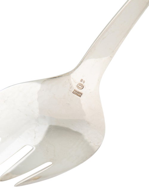 Georg Jensen Sterling Blossom Serving Fork and Spoon Set