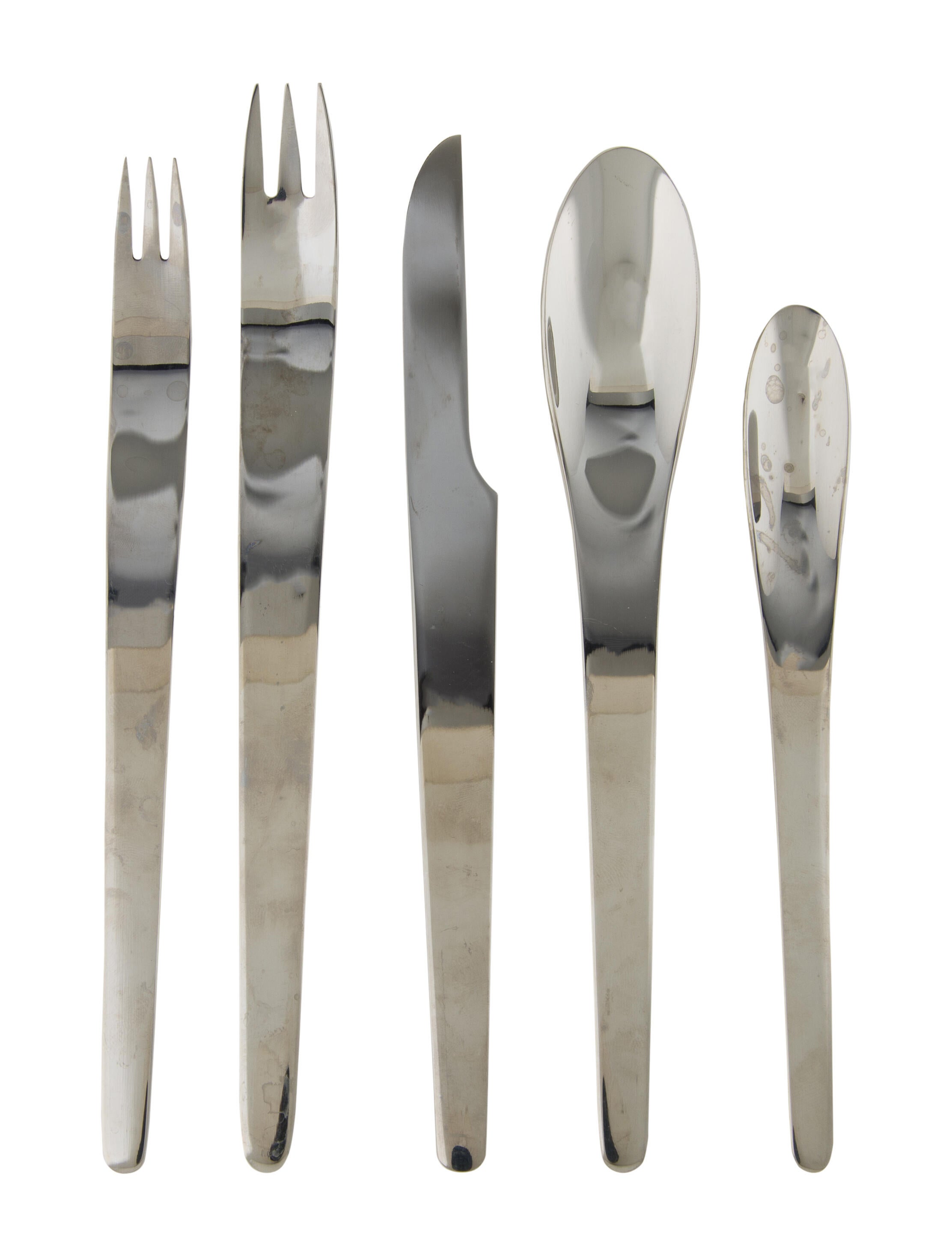 Jensen 5Piece Arne Jacobsen Flatware Set Silver, 5 pieces