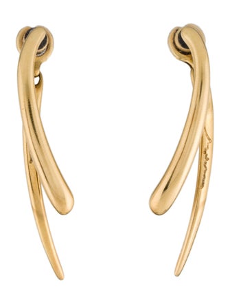 Georg Jensen 18K Abstract Drop Earrings