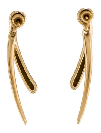 Georg Jensen 18K Abstract Drop Earrings