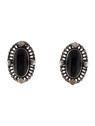 Georg Jensen Onyx Clip-On Earrings
