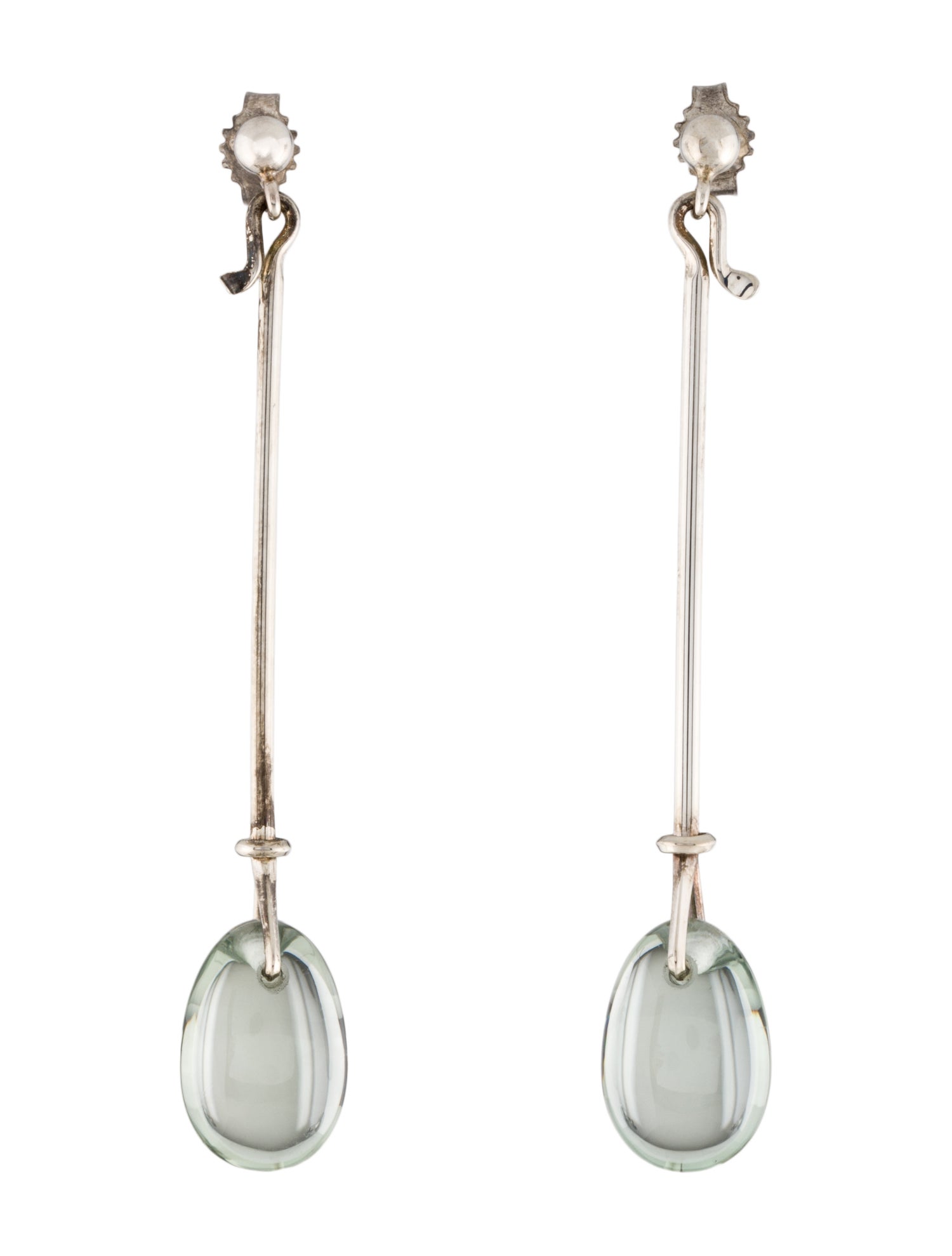 Georg Jensen Prasiolite Dew Drop Earrings