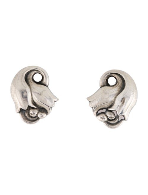 Georg Jensen #100A Tulip Clip-on Earrings
