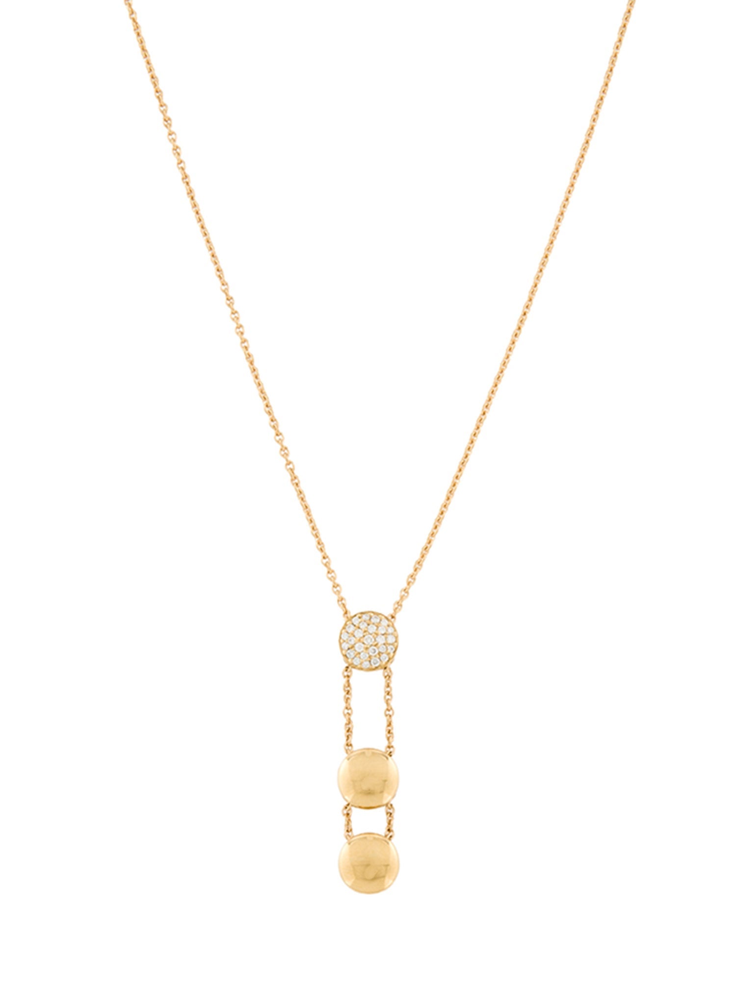 Georg Jensen 18K Diamond Pendant Necklace