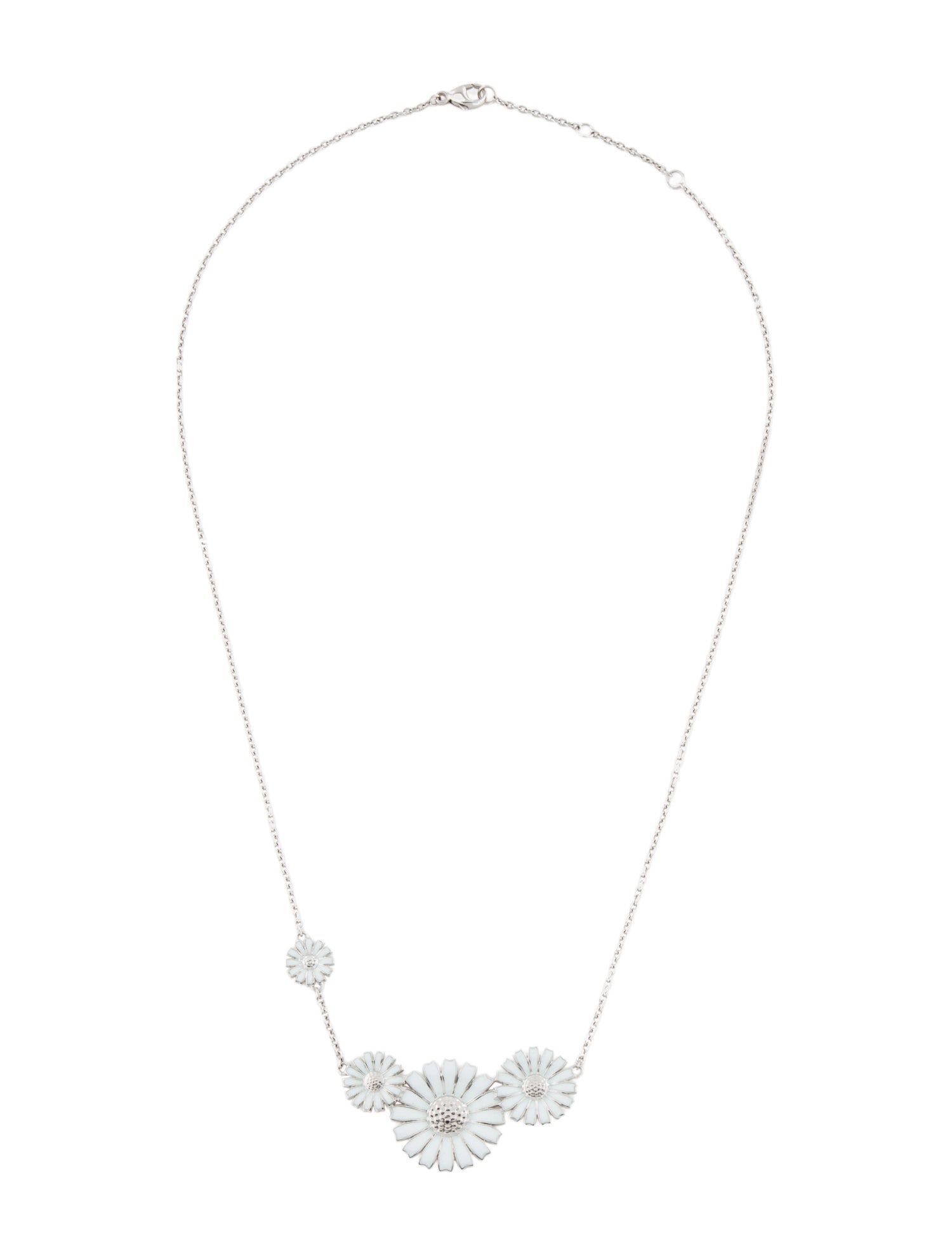 Georg Jensen Daisy Four Flower Necklace