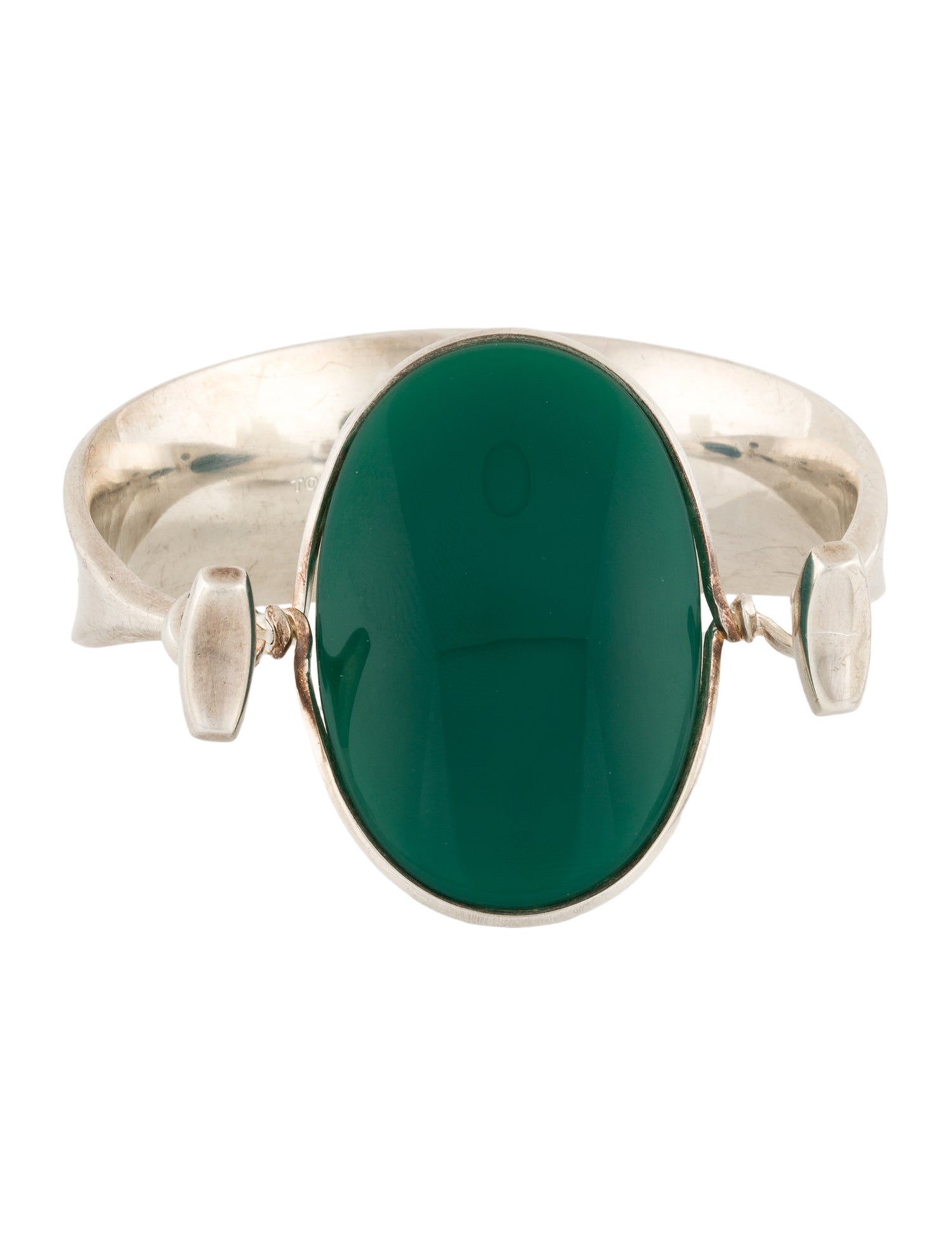 Georg Jensen Dyed Chalcedony Torun Bangle Bracelet