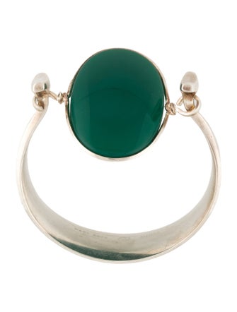 Georg Jensen Dyed Chalcedony Torun Bangle Bracelet