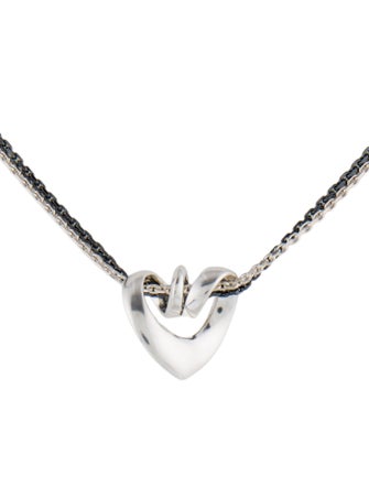Georg Jensen Heart Slider Pendant Double Strand Necklace