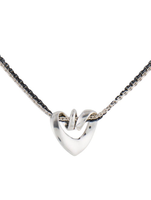 Georg Jensen Heart Slider Pendant Double Strand Necklace