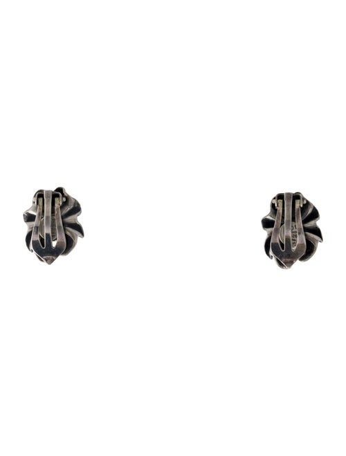 Georg Jensen Two-Tone Lene Munthe Clip-On Earrings
