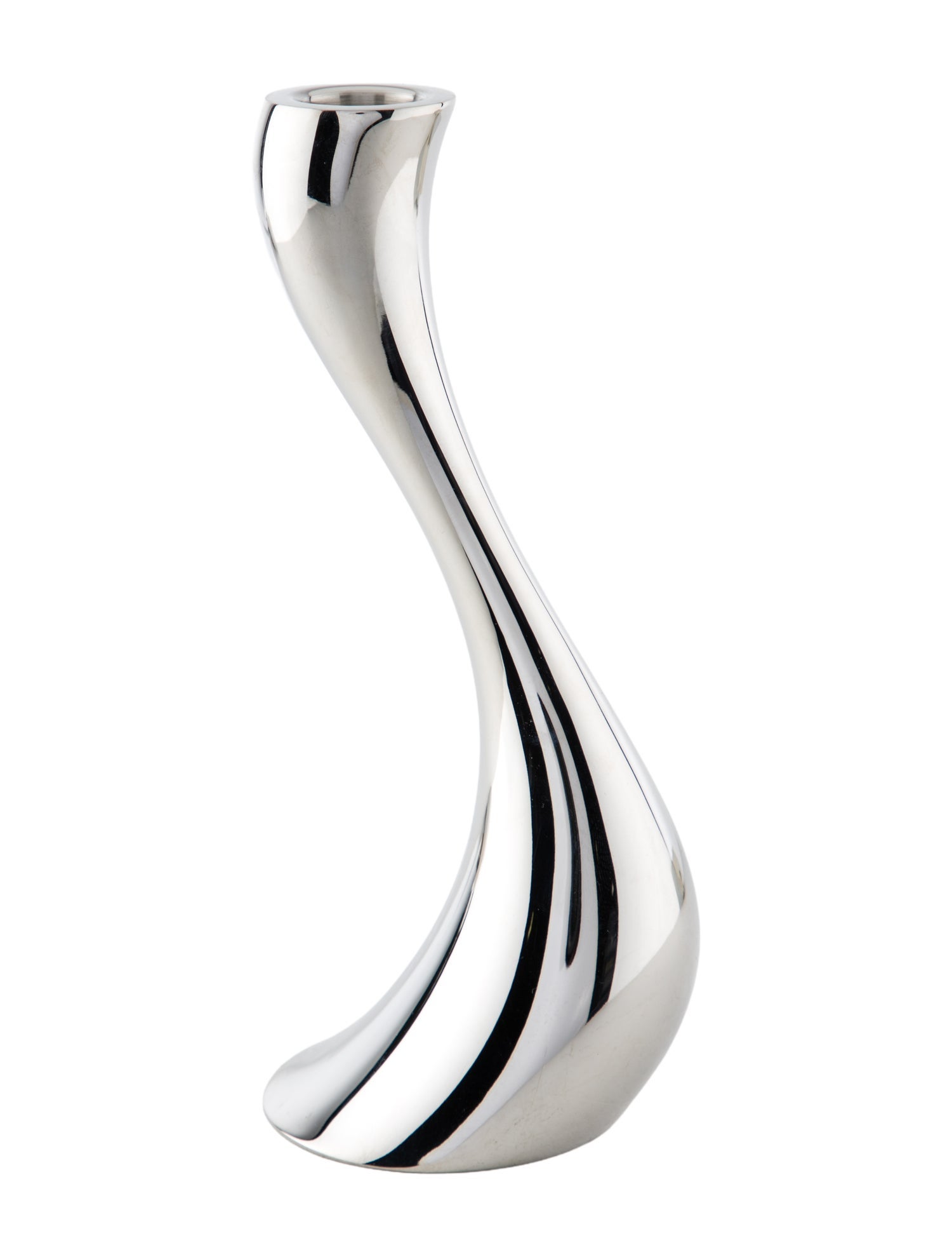 Georg Jensen Pair Of Cobra Candle Holders w/ Tags