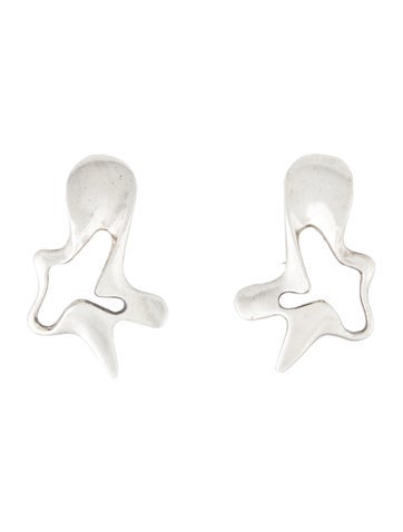 Georg Jensen Clip-On Vintage Splash Earrings