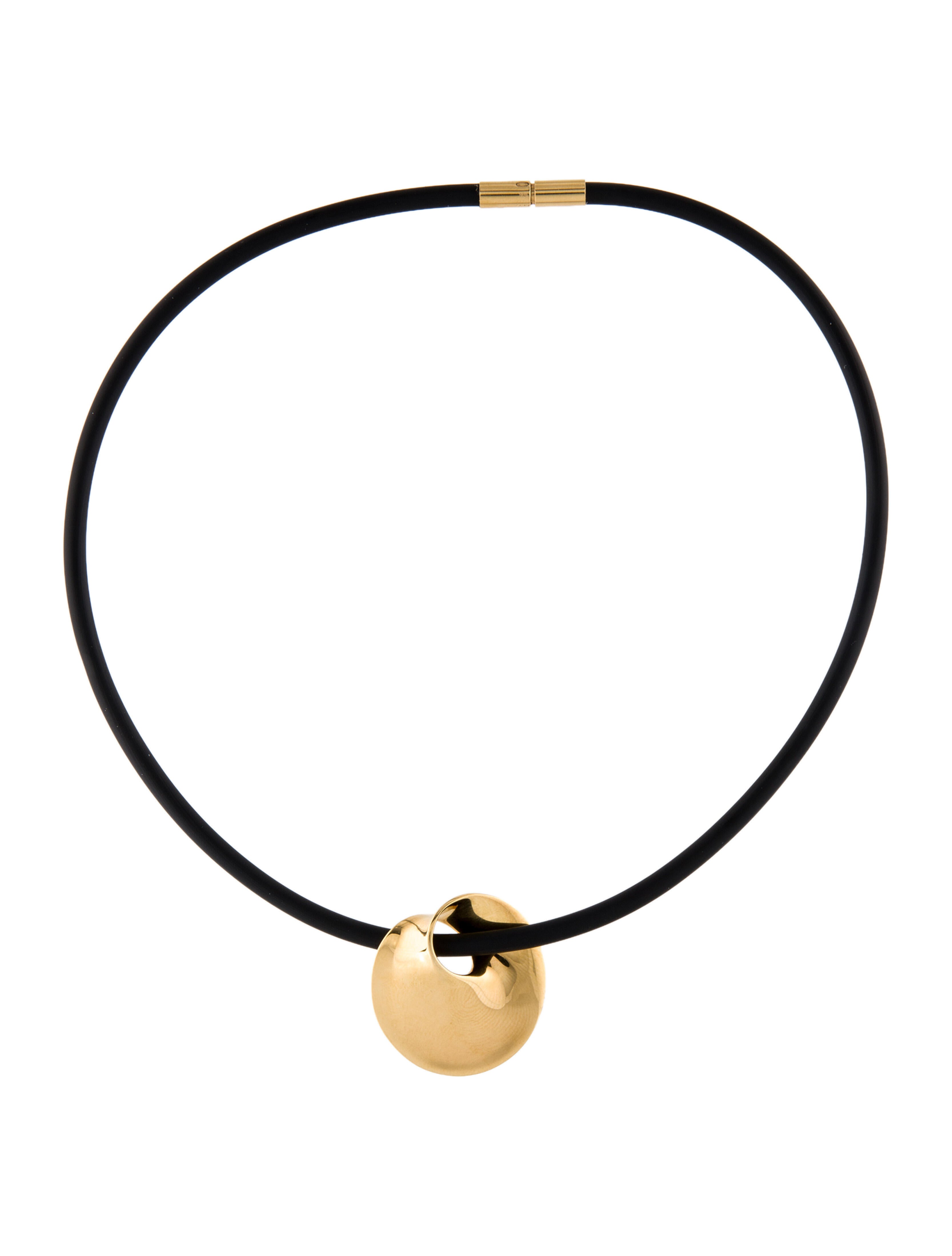 Georg Jensen 18K Moebius Pendant Necklace