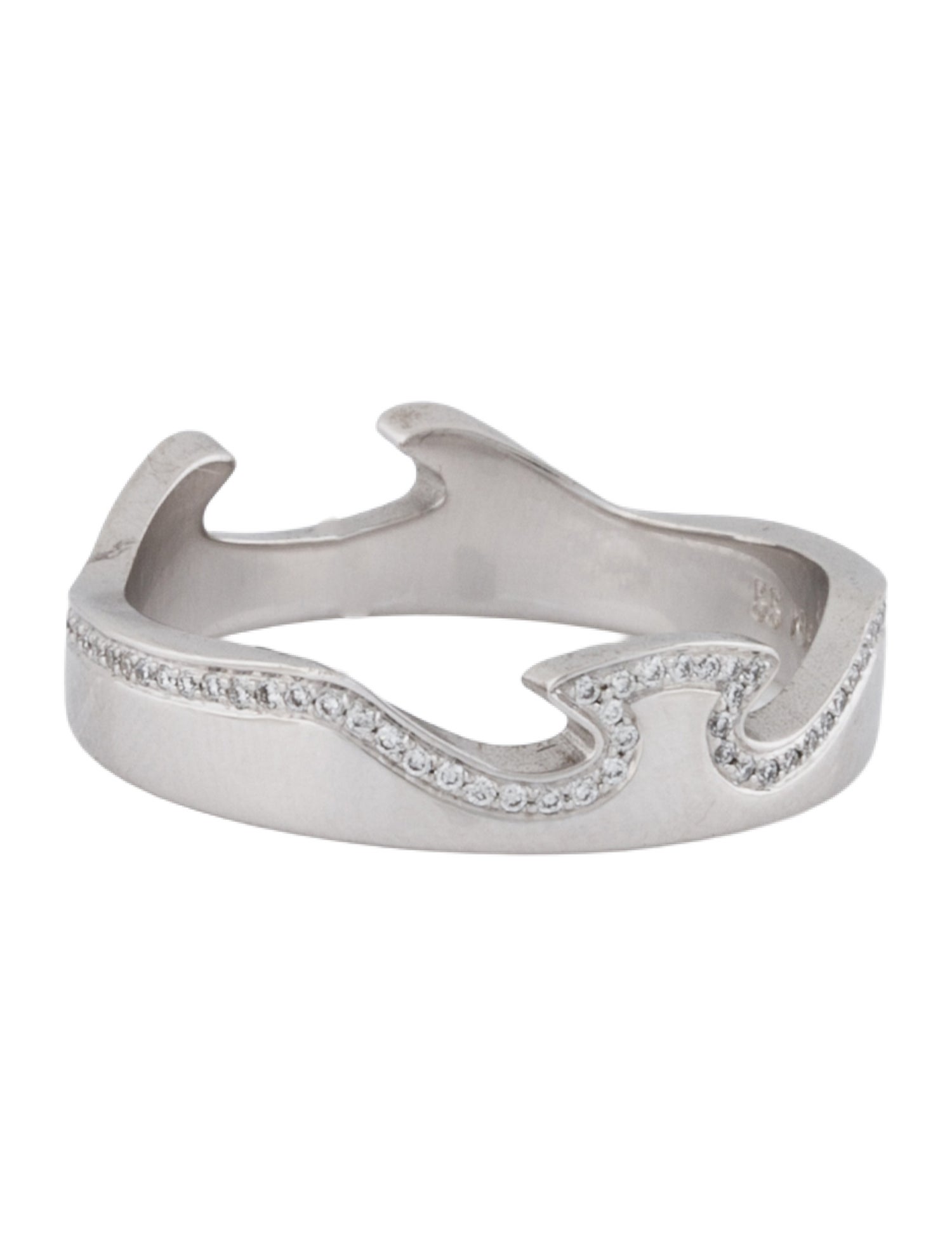 Georg Jensen 18K Diamond FUSION End Ring