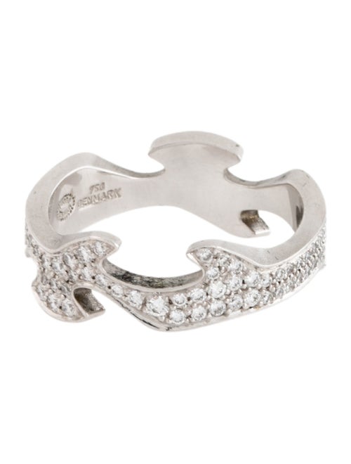 Georg Jensen 18K Diamond Fusion Centre Ring