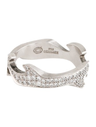 Georg Jensen 18K Diamond Fusion Centre Ring