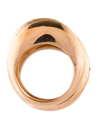 Georg Jensen 18K Ruby Dune Ring Set