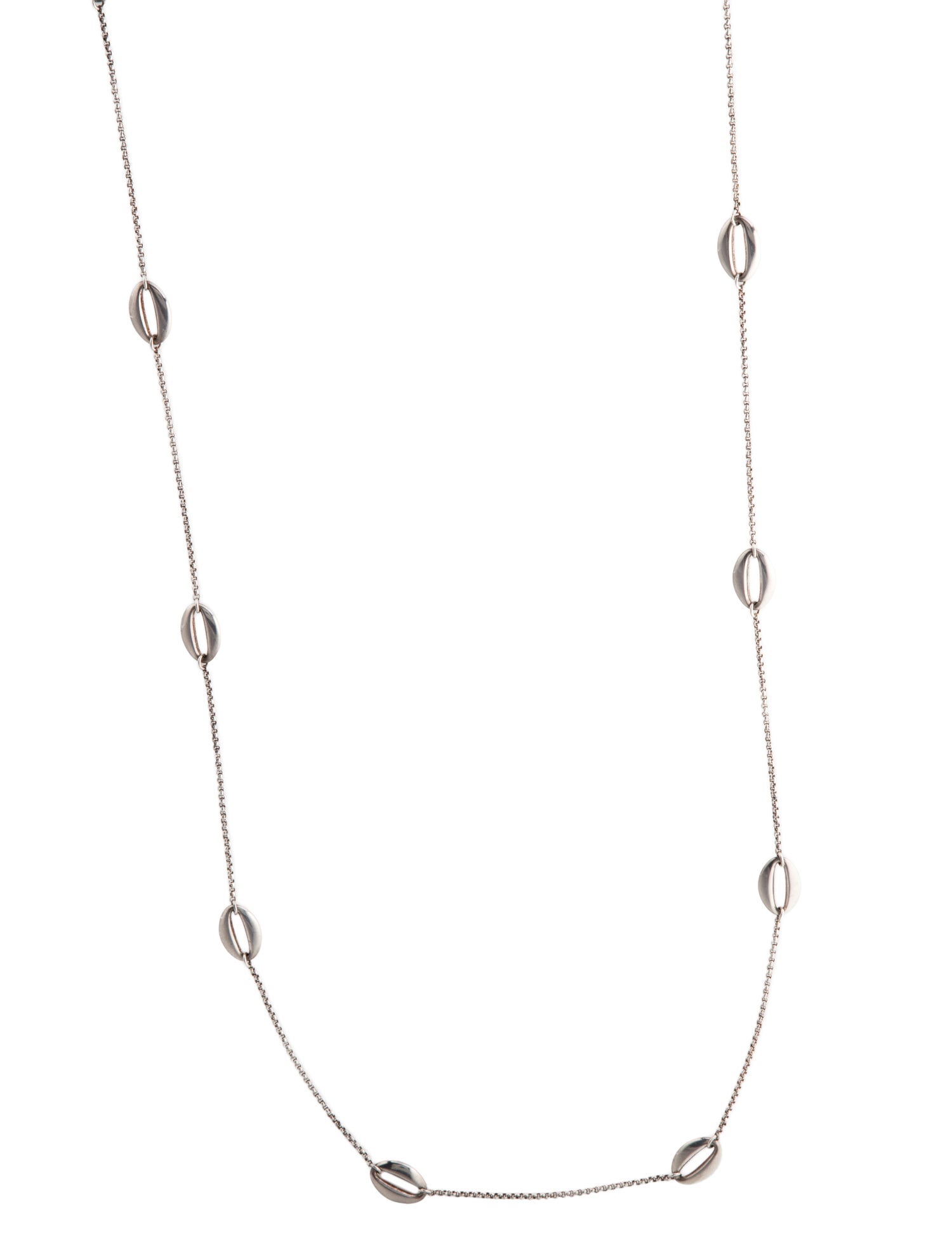 Georg Jensen Oval Link Station Necklace