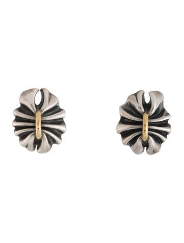 Georg Jensen Clip-On Two-Tone Lene Munthe No.400 Earrings