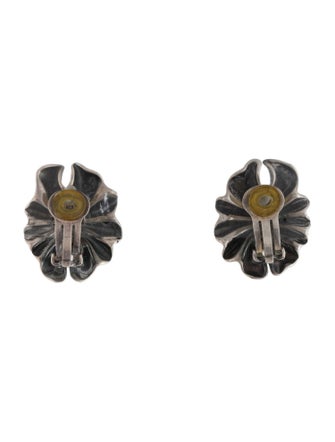 Georg Jensen Two-Tone Lene Munthe No.400 Clip-On Earrings