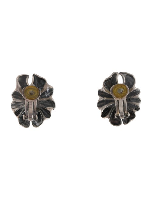Georg Jensen Two-Tone Lene Munthe No.400 Clip-On Earrings