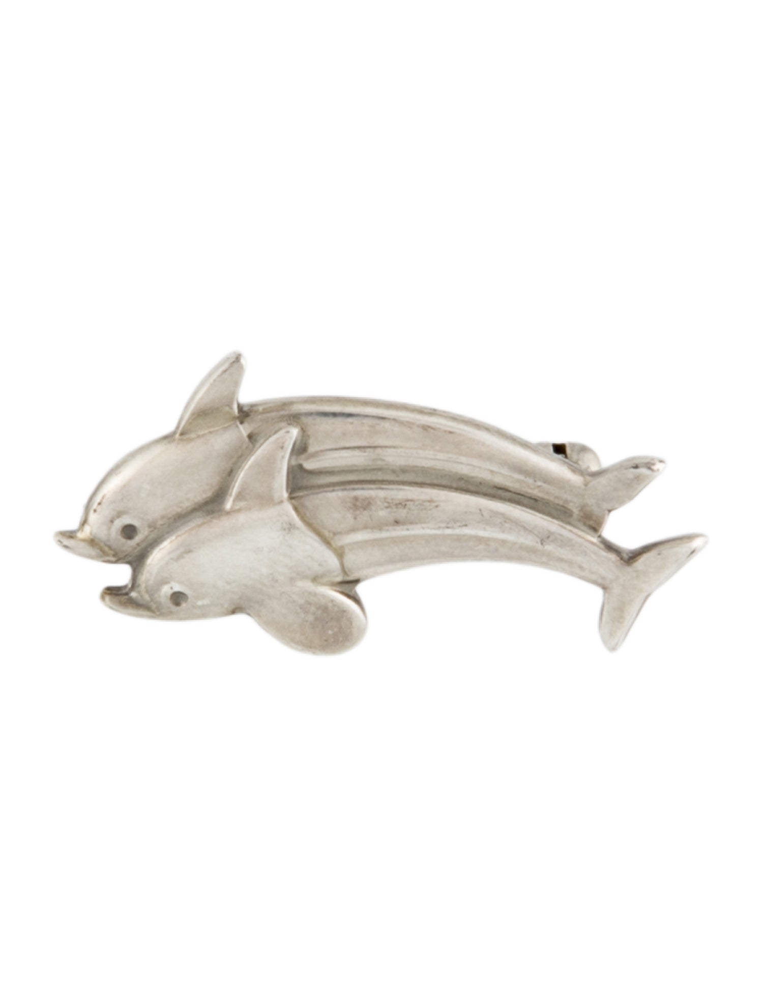 Georg Jensen #317 Double Dolphin Brooch
