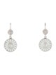 Georg Jensen Enamel Daisy Drop Earrings
