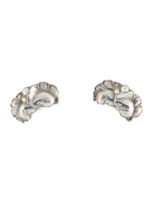 Georg Jensen Double Leaf Stud Earrings