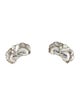Georg Jensen Double Leaf Stud Earrings