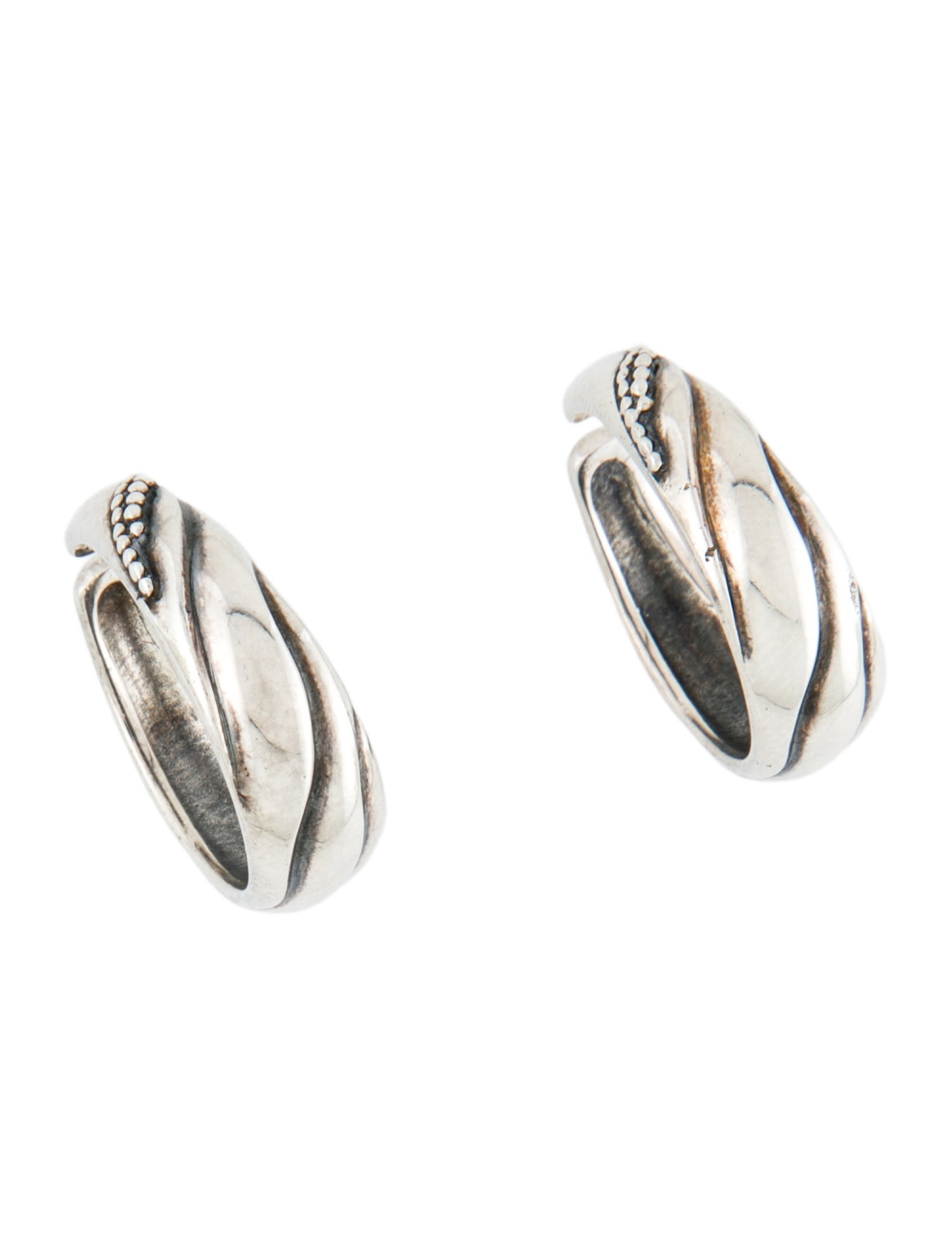Georg Jensen Textured Wave Ear Cuffs