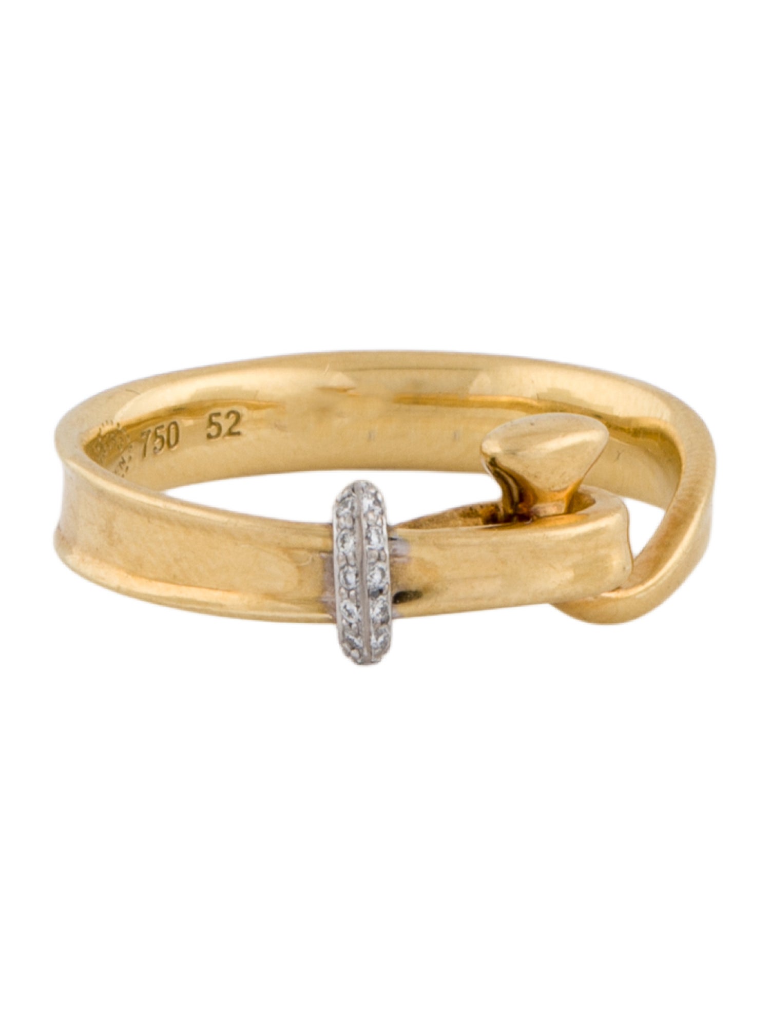 Georg Jensen 18K Diamond Torun Ring