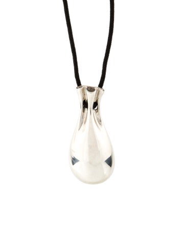Pre-owned Georg Jensen Minas Spiridis Pendant Necklace, 35" In Black