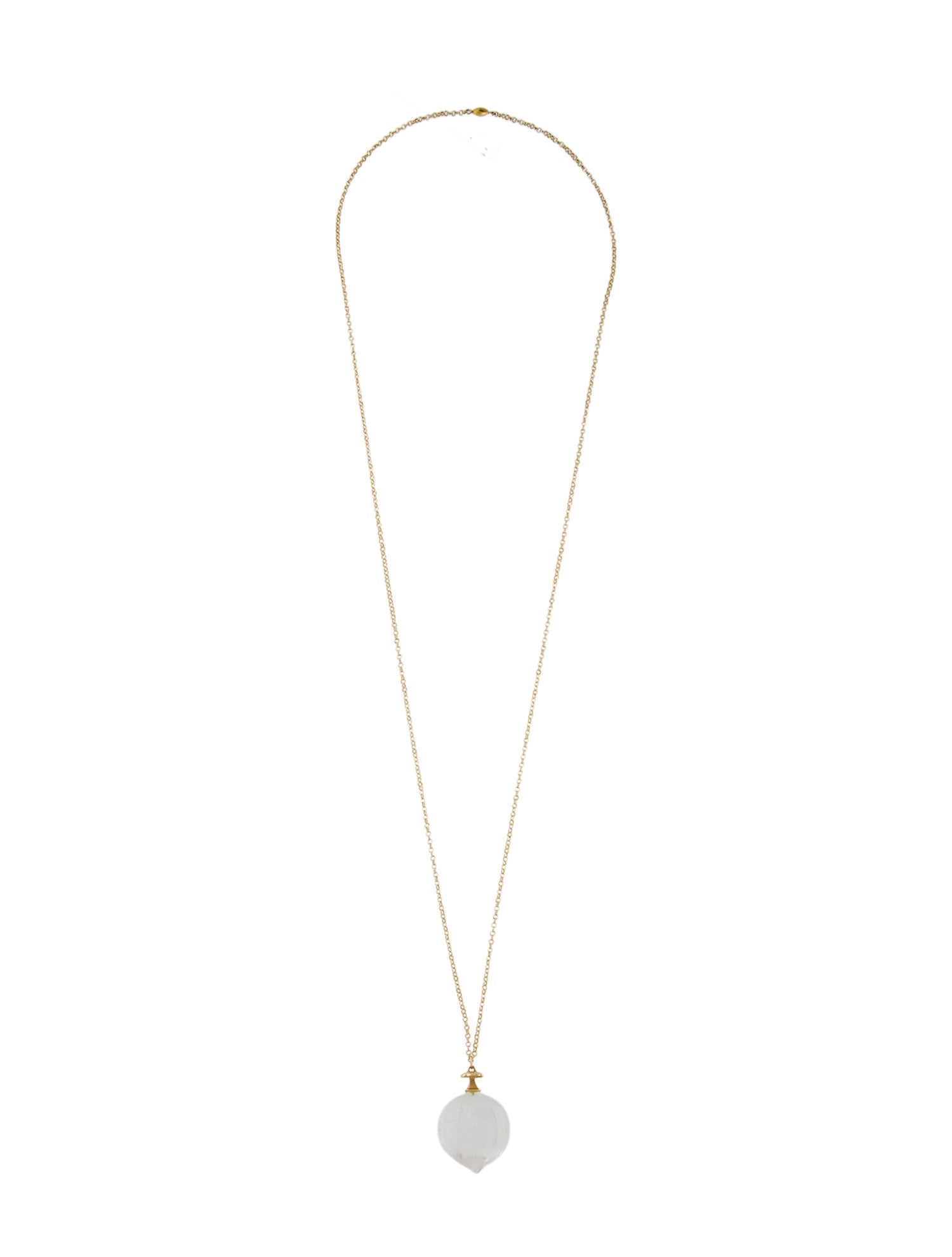 Gabriella Kiss 18k Quartz Hickory Nut Necklace