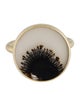 Gabriella Kiss 18K Dendritic Quartz Agate Cocktail Ring