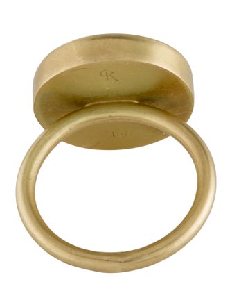 Gabriella Kiss 18K Dendritic Quartz Agate Cocktail Ring