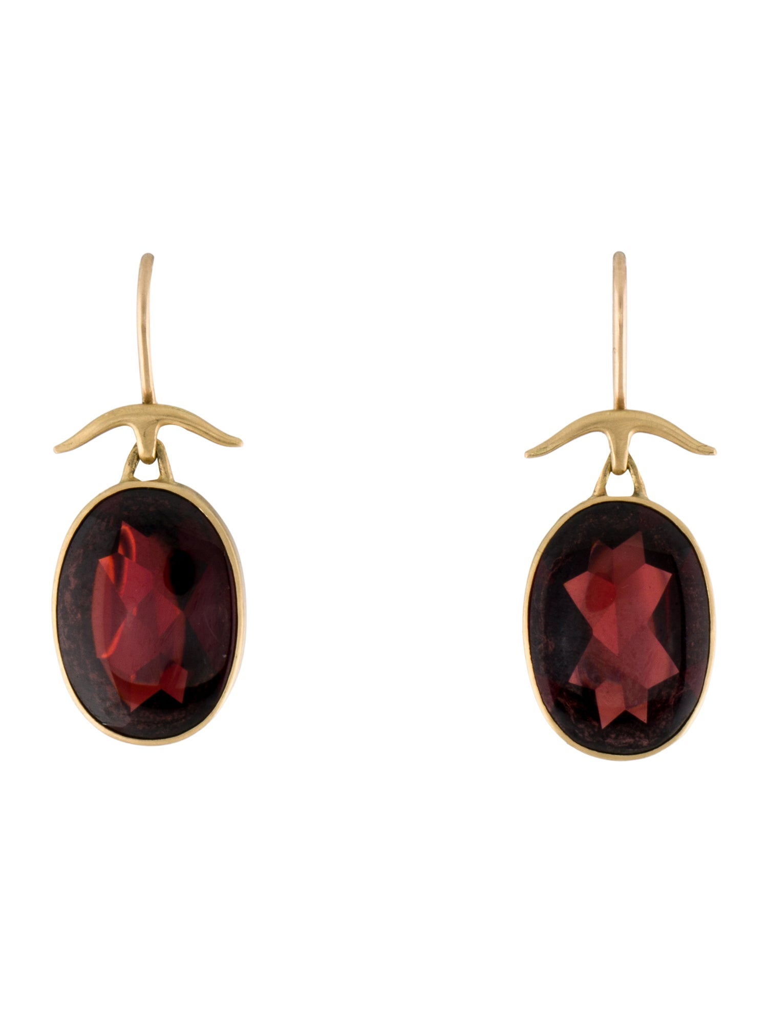 Gabriella Kiss 18K Garnet Drop Earrings