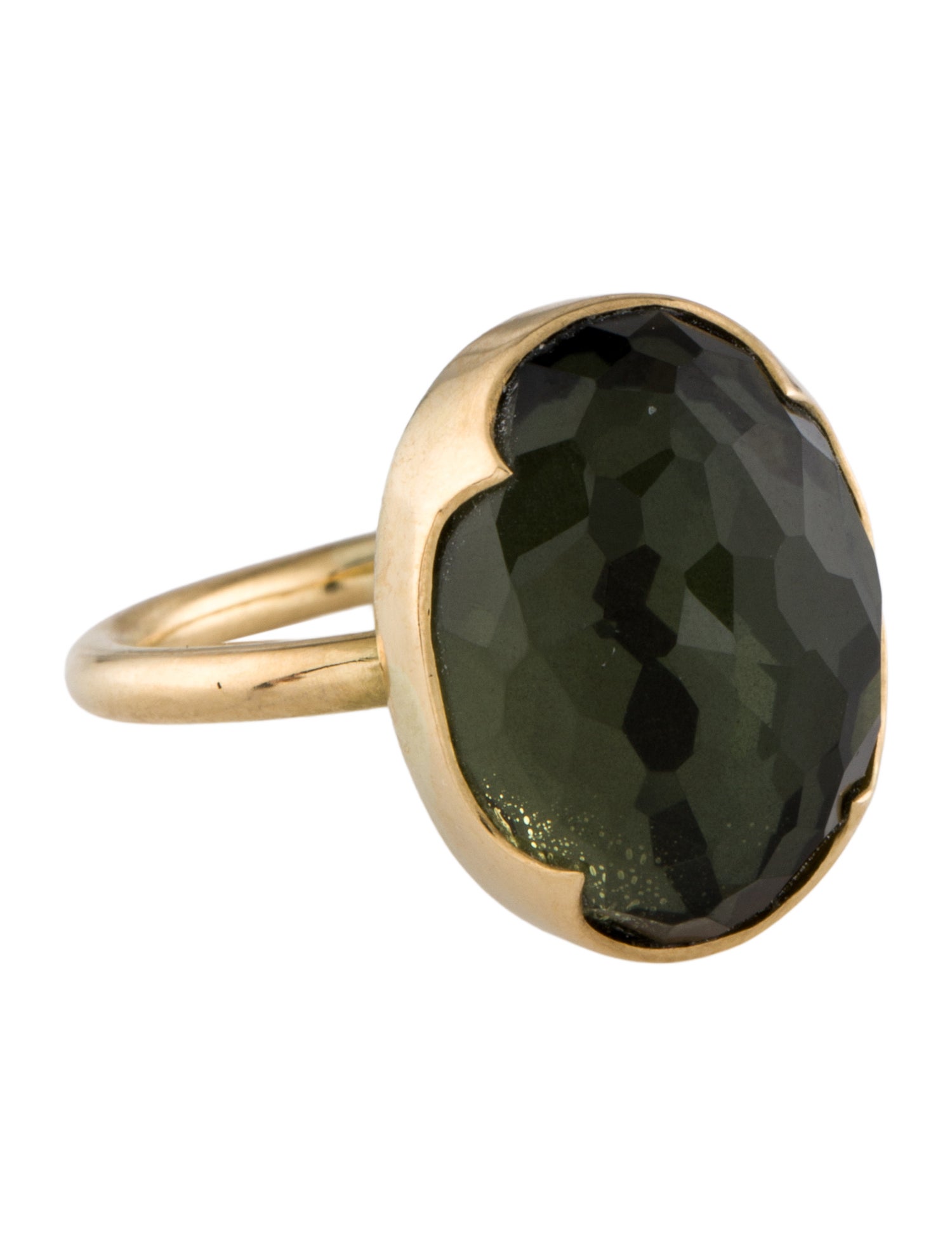 Gabriella Kiss 18K Quartz Cocktail Ring