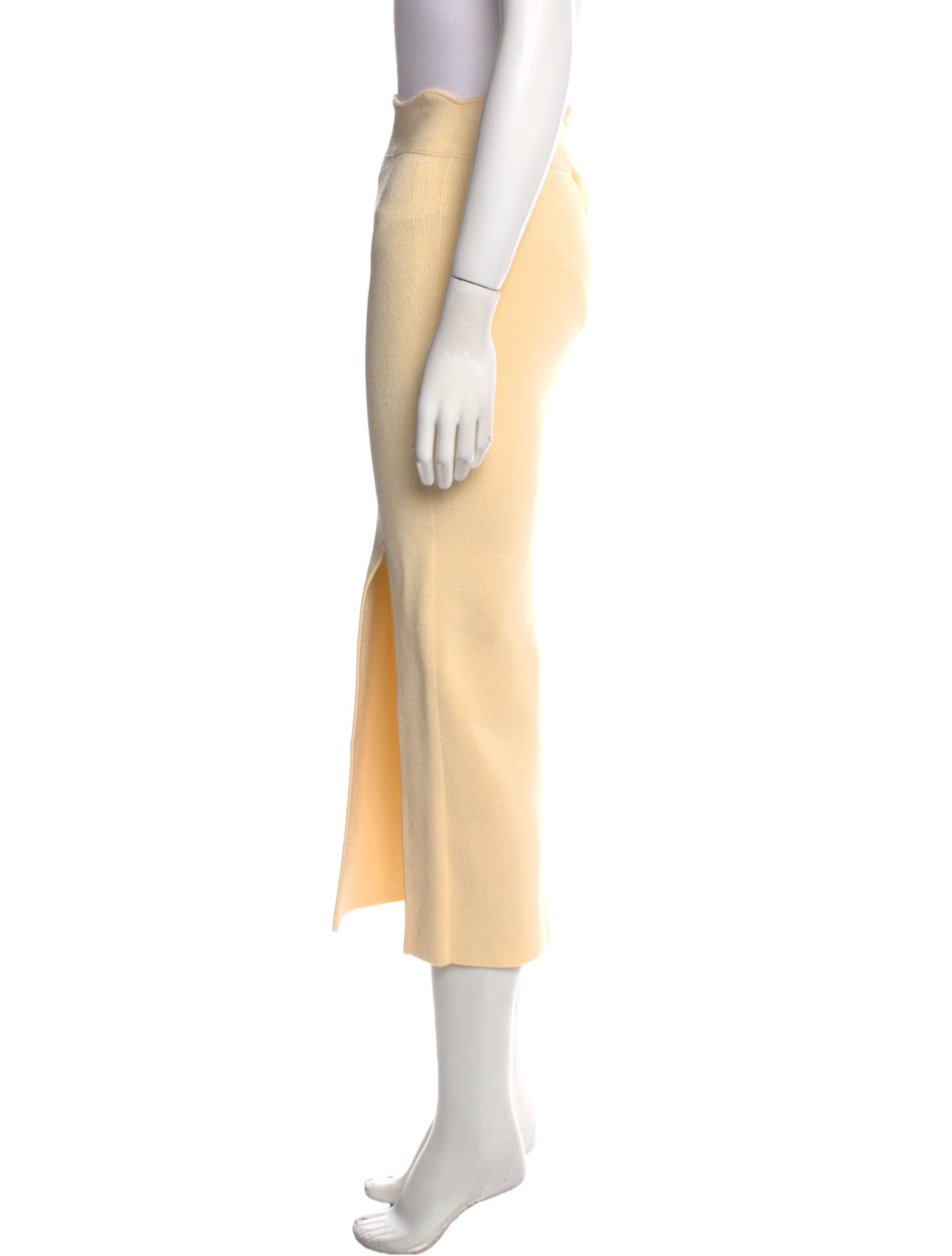 Galvan London Scalloped Accent Midi Length Skirt w/ Tags