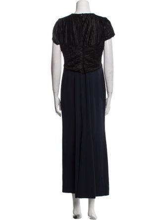 Galvan London V-Neck Long Dress