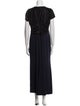 Galvan London V-Neck Long Dress