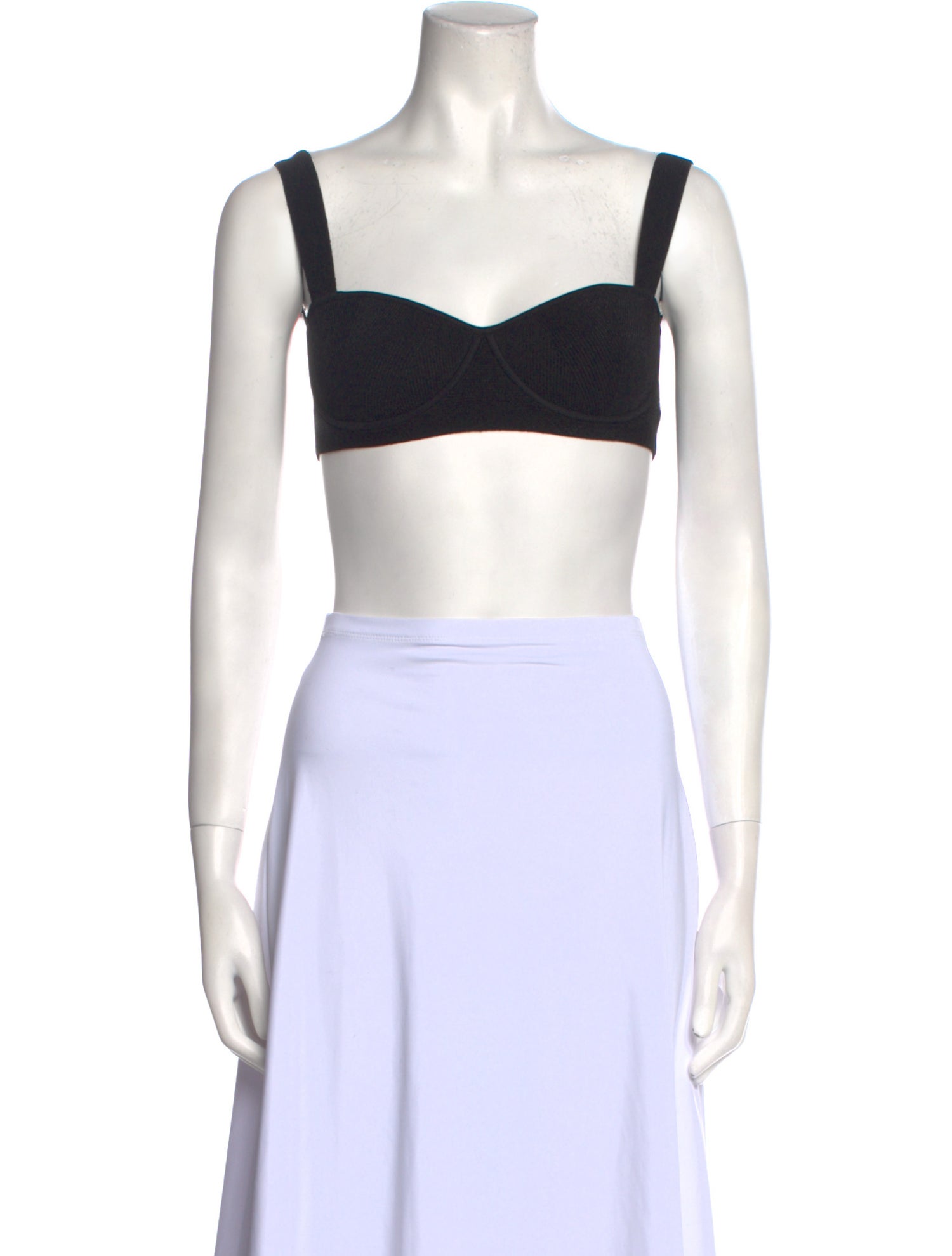 Galvan London Cashmere Square Neckline Crop Top w/ Tags
