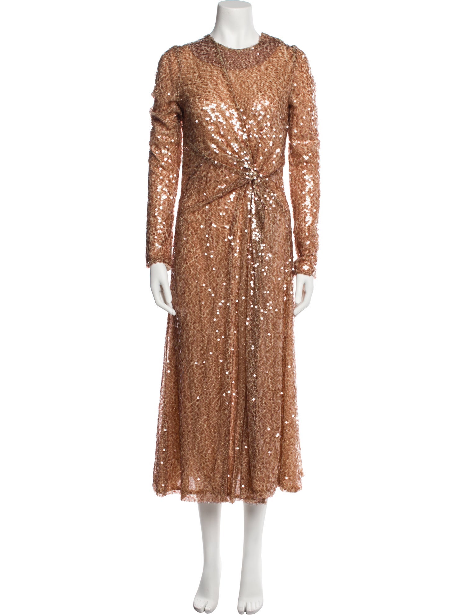 Galvan London Sequin Long Dress