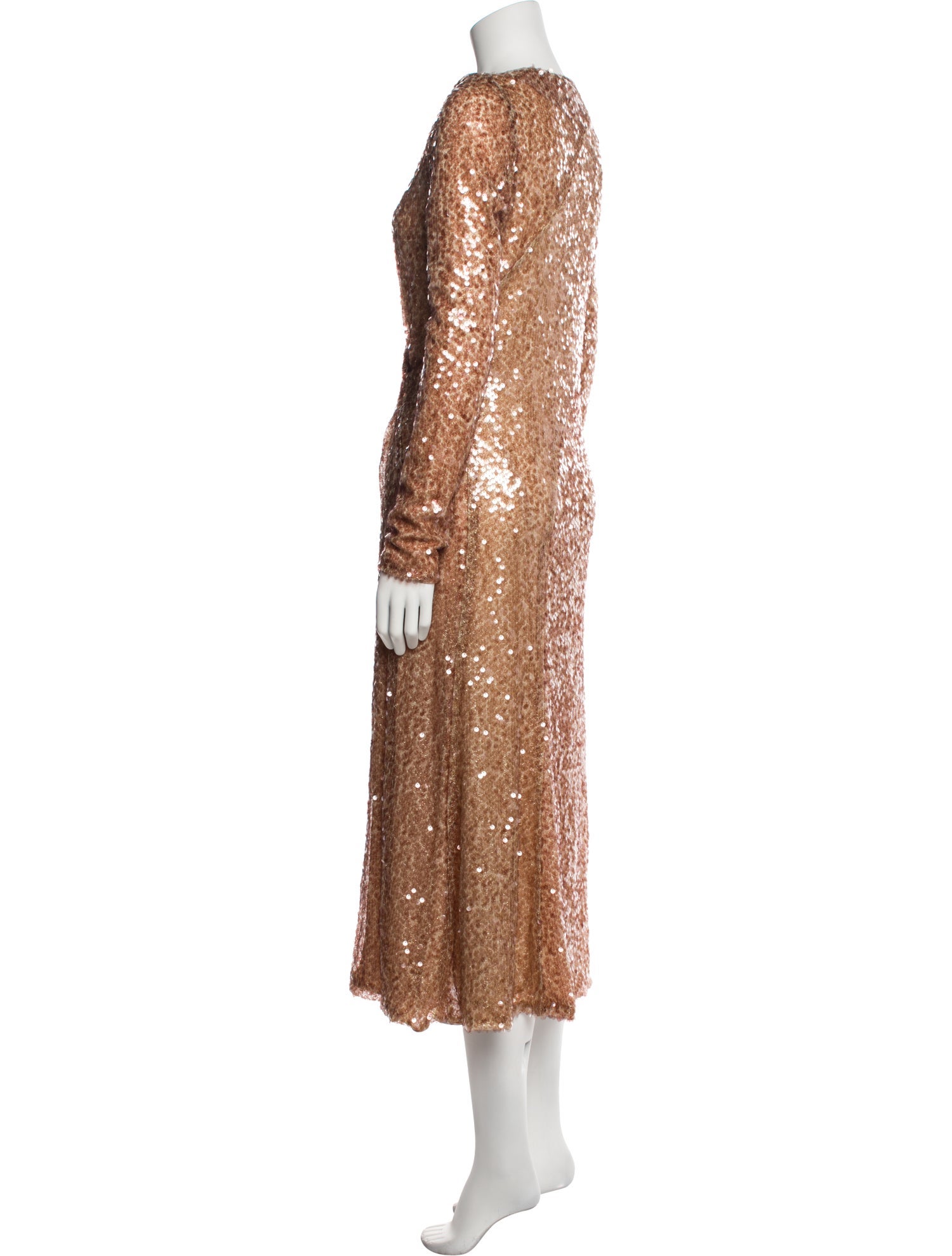 Galvan London Sequin Long Dress