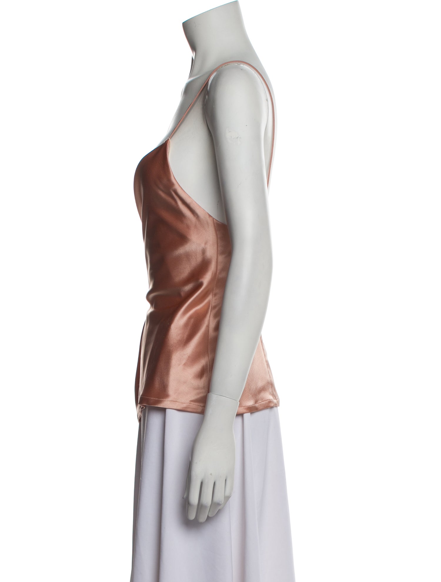 Galvan London Cowl Neck Sleeveless Top